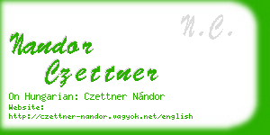 nandor czettner business card
